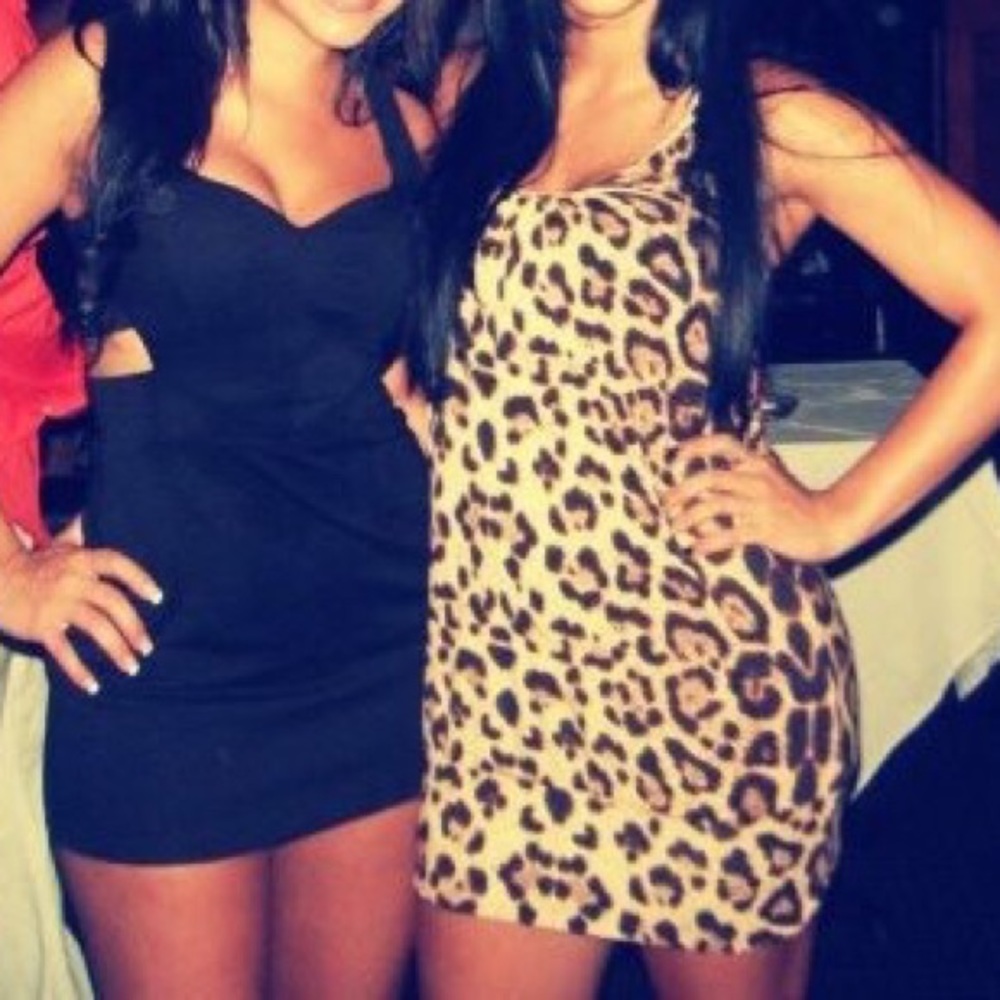 Cheetah print dress